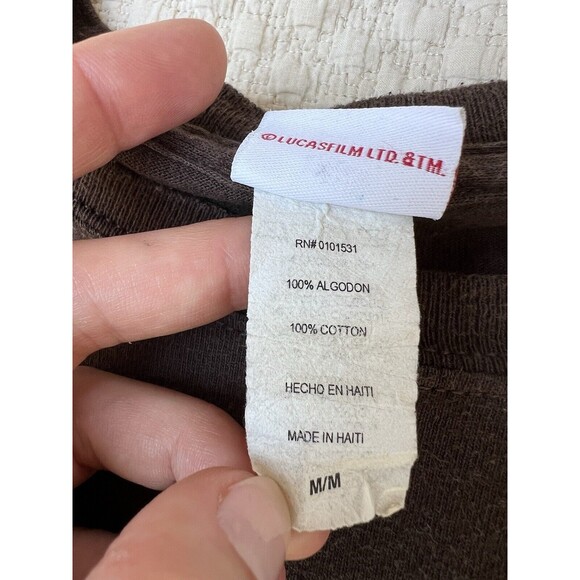 Vintage Star Wars X-Wing Fighter T-shirt All Over Print Mens Size Med Distressed - Picture 4 of 10